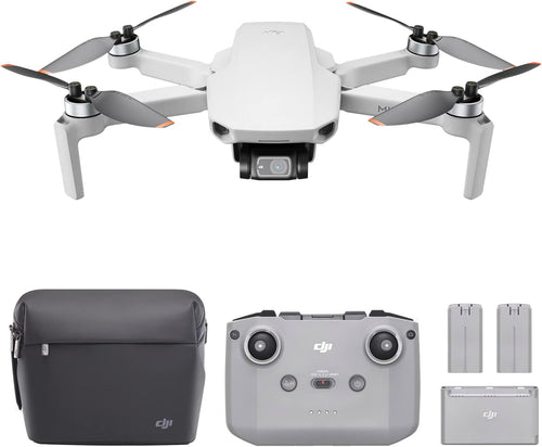 DJI Mini 2 Fly More Combo – Ultralight Foldable Drone, 3 - Axis Gimbal with 4K Camera, 12MP Photos, 31 Mins Flight Time, OcuSync 2.0 10km HD Video Transmission, QuickShots, Gray (CP.MA.00000306.01) - three thousand