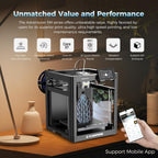 FLASHFORGE Adventurer 5M 3D Printer with Fully Auto Leveling, Max 600mm/s High Speed Printing, 280°C Direct Extruder with 3S Detachable Nozzle, CoreXY All Metal Structure, Print Size 220x220x220mm - three thousand