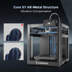 FLASHFORGE Adventurer 5M 3D Printer with Fully Auto Leveling, Max 600mm/s High Speed Printing, 280°C Direct Extruder with 3S Detachable Nozzle, CoreXY All Metal Structure, Print Size 220x220x220mm - three thousand