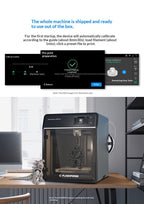 FLASHFORGE Adventurer 5M Pro 3D Printer with 1 Click Auto Printing System, 600mm/s High - Speed, Quick Detachable 280°C Nozzle, Core XY All - Metal Structure, Multi - Functional 220x220x220mm 3D Printer - three thousand