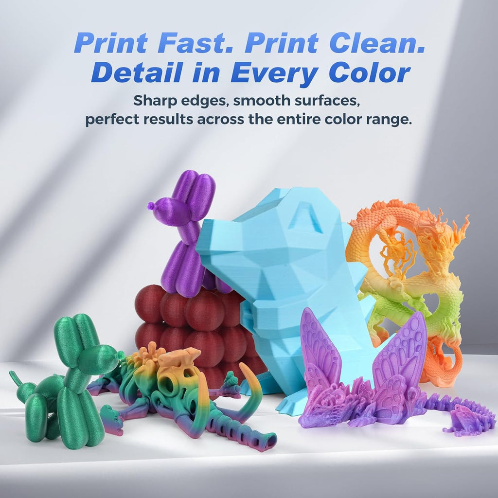 FLASHFORGE Rapid PLA Filament 1.75mm Aurora Purple, 500mm/s High Speed Printing, 3D Printer Filament 1kg Spool, Dimensional Accuracy +/ - 0.02mm, Enjoy Exceptional Print Quality - three thousand