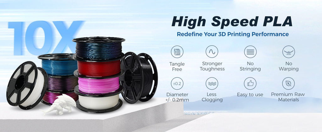 FLASHFORGE Rapid PLA Filament 1.75mm Aurora Purple, 500mm/s High Speed Printing, 3D Printer Filament 1kg Spool, Dimensional Accuracy +/ - 0.02mm, Enjoy Exceptional Print Quality - three thousand