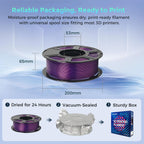 FLASHFORGE Rapid PLA Filament 1.75mm Aurora Purple, 500mm/s High Speed Printing, 3D Printer Filament 1kg Spool, Dimensional Accuracy +/ - 0.02mm, Enjoy Exceptional Print Quality - three thousand