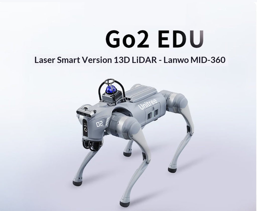 Go2 EDU Laser Smart Edition Robot Dog, Voice AI Large Model, Quadruped Robot, Embodied Intelligence, Supports Secondary Development, Research, Education, and Industrial Applications - three thousand
