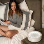 Homedics 11" Drift Sandscape - Zen Garden, Smart LED Lighting & Wi-Fi Enabled (Cream) - three thousand