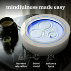 Homedics 11" Drift Sandscape - Zen Garden, Smart LED Lighting & Wi-Fi Enabled (Cream) - three thousand