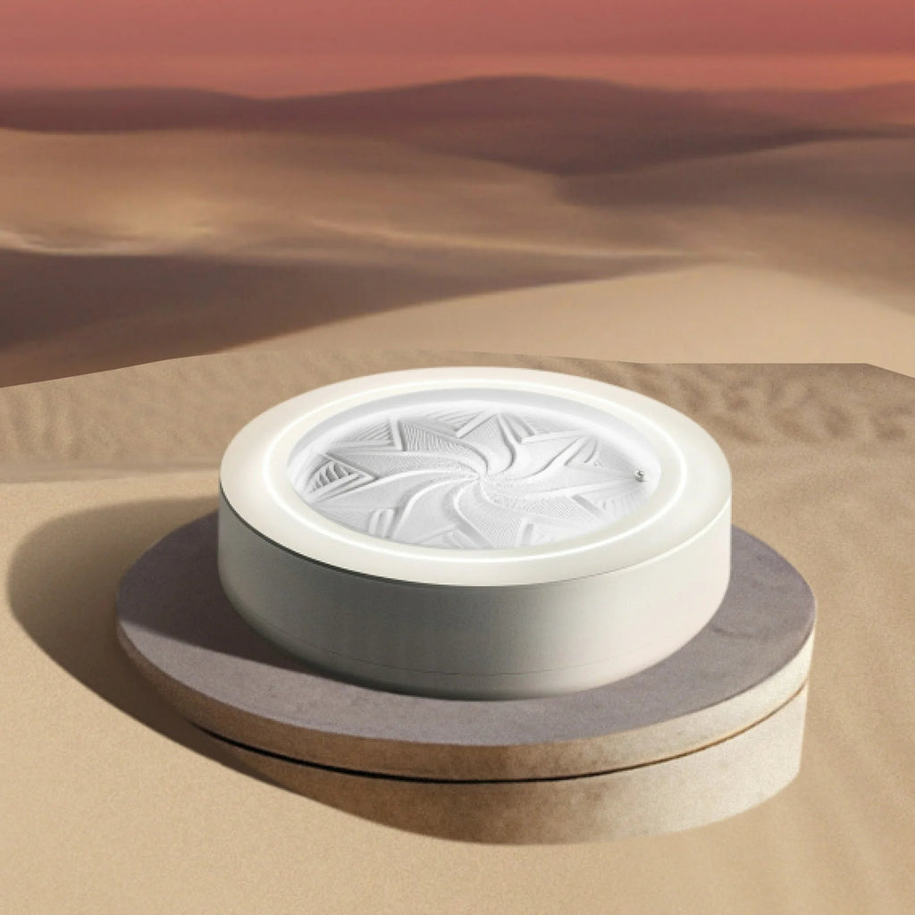 Homedics 11" Drift Sandscape - Zen Garden, Smart LED Lighting & Wi-Fi Enabled (Cream) - three thousand