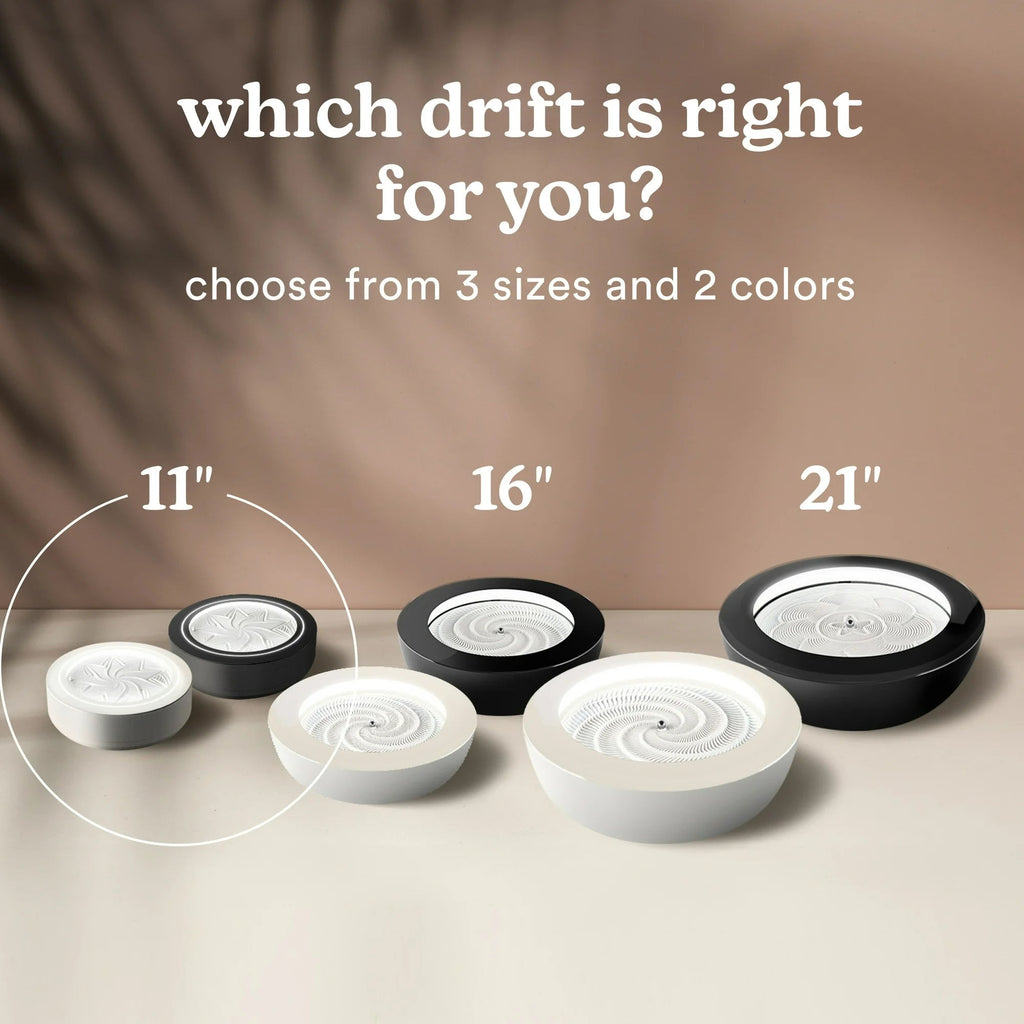 Homedics 11" Drift Sandscape - Zen Garden, Smart LED Lighting & Wi-Fi Enabled (Cream) - three thousand