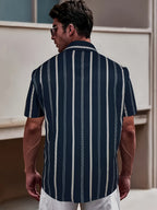 Men's Hawaiian Shirt Short Sleeve Button Down Casual Tropical Aloha Beach Shirts - three thousand